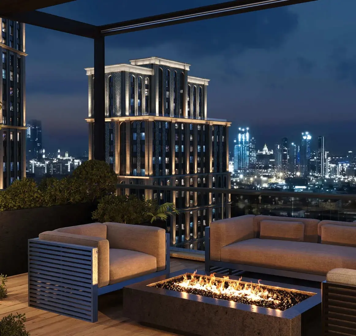 С собственной террасой на крыше