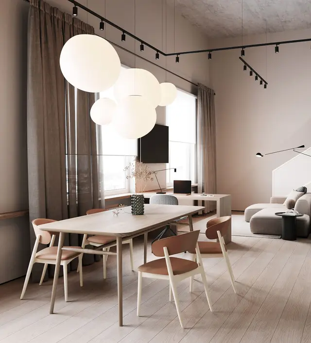 Просторная кухня-гостиная