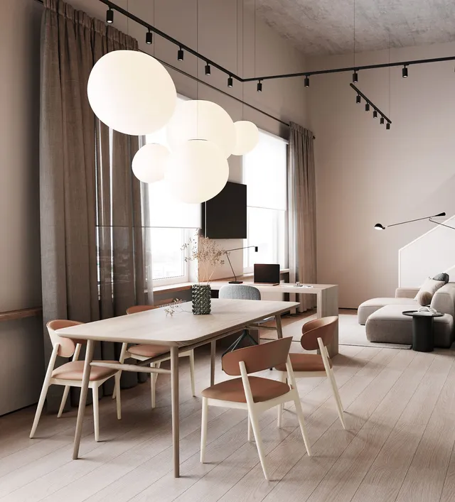 Просторная кухня-гостиная